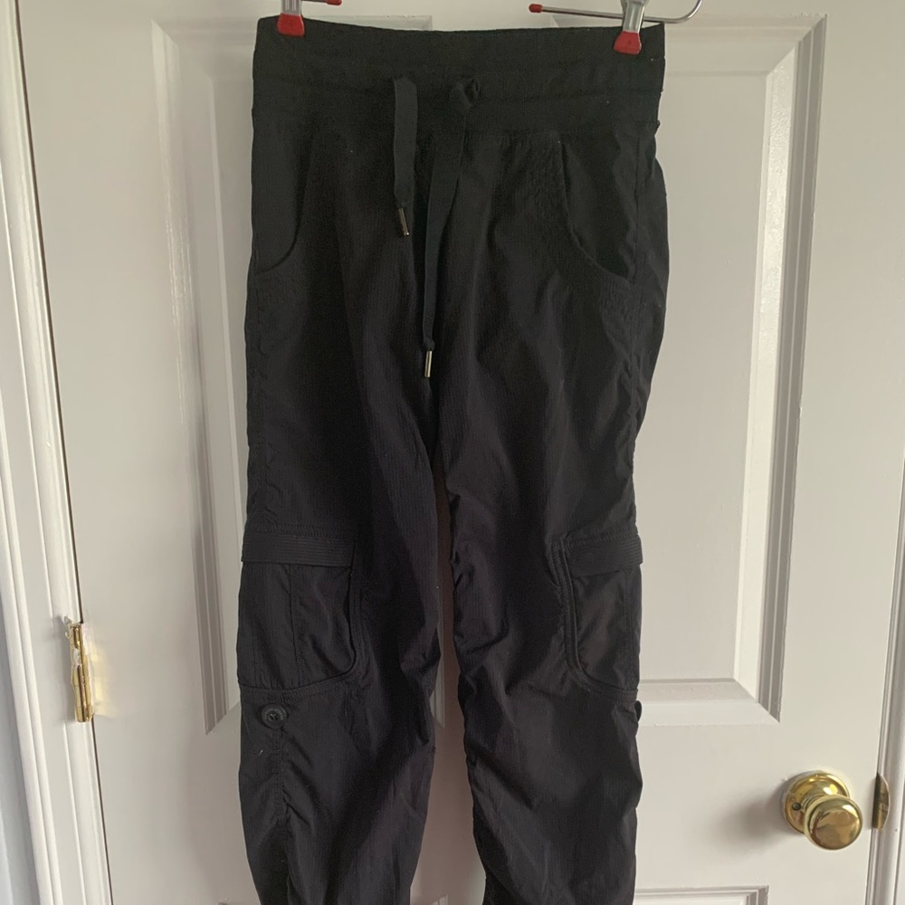 Lululemon black drawstring pants size 2
